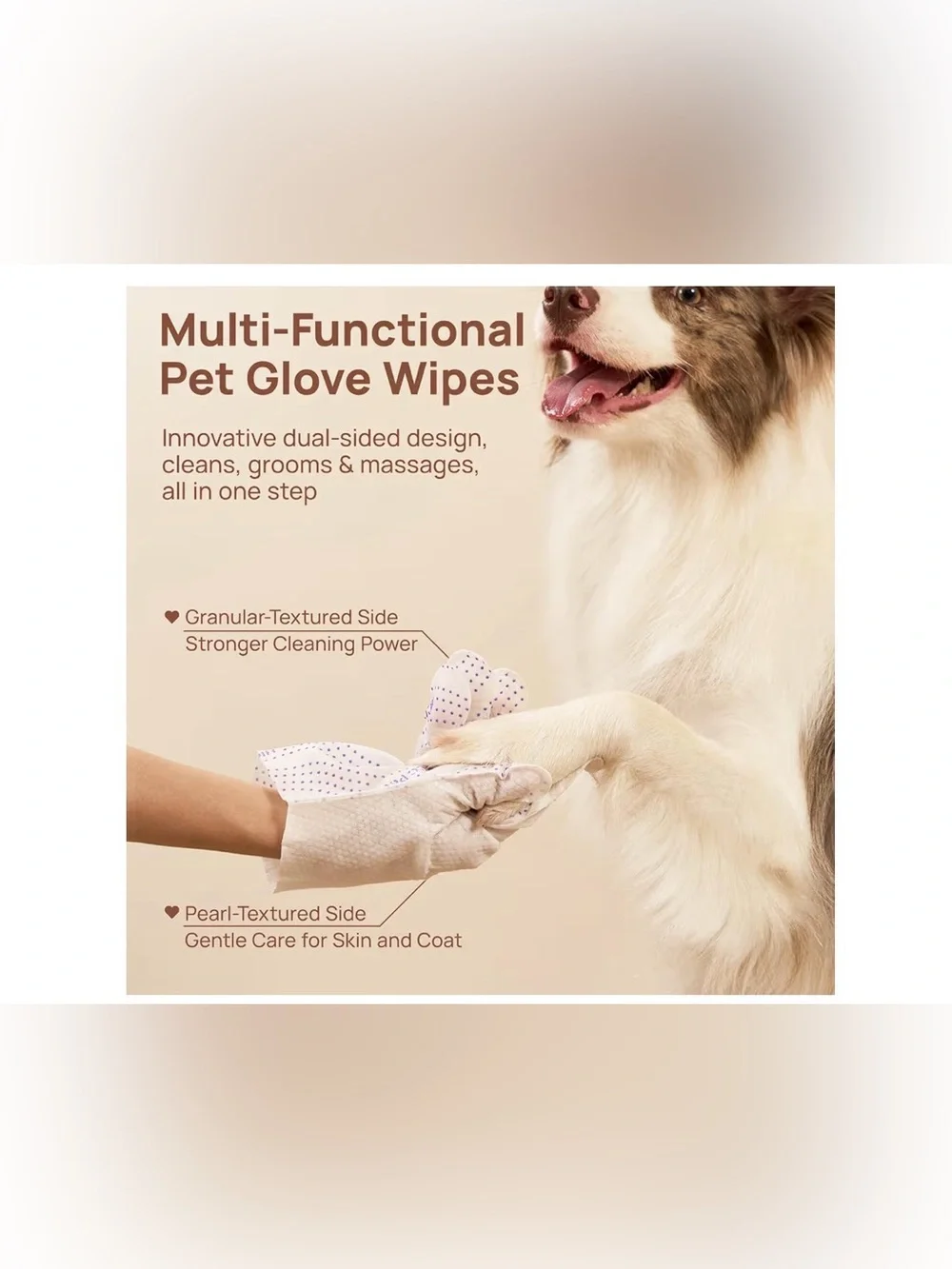 Pro Series Grooming Glove Wipes - Unscented